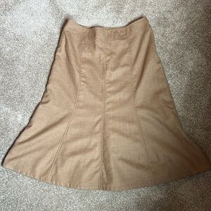 Vintage Pendleton Camel Tan Tulip Skirt - Size 12 - 100% Virgin Wool